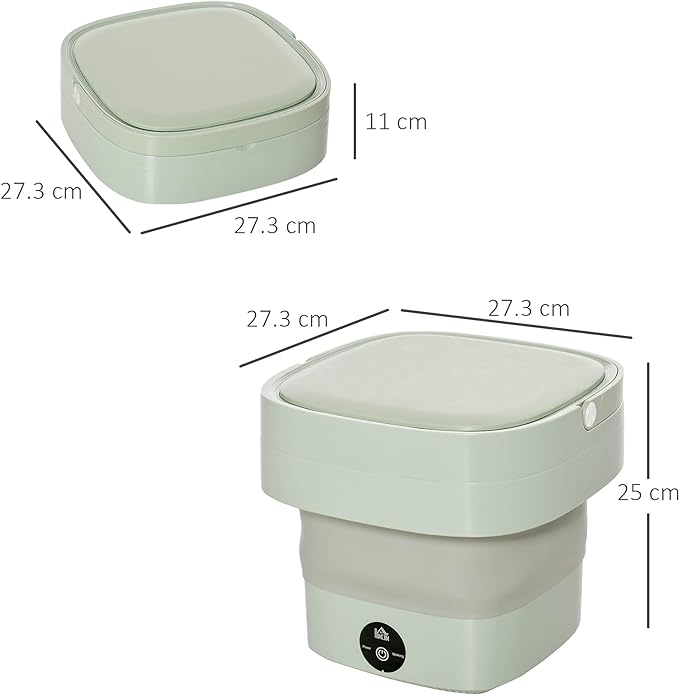 آلة غسيل صغيرة قابلة للطي