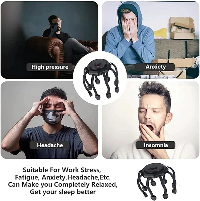 جهاز تدليك للرأس بزاوية 360 درجة